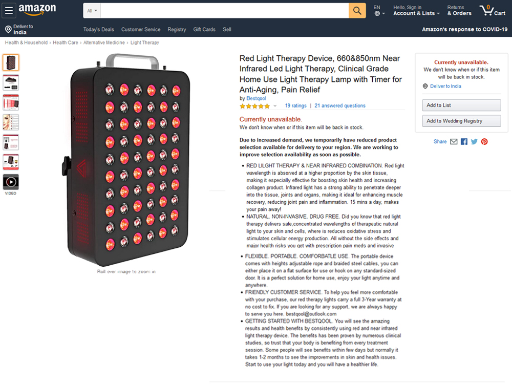 Red Light Therapy device